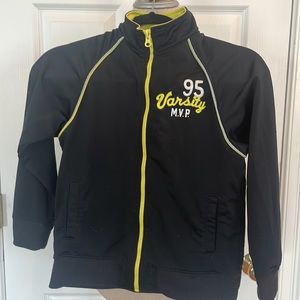 Vintage OshKosh B’Gosh varsity MPV jacket zip embroidered logo size 10 boys …